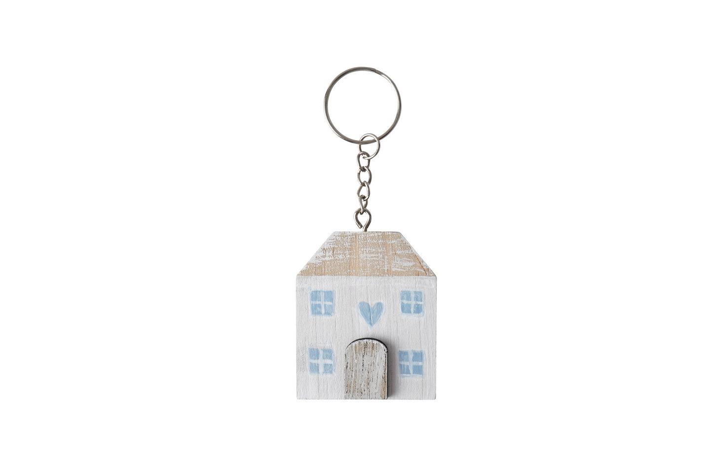 Send With love Wooden House Keyring