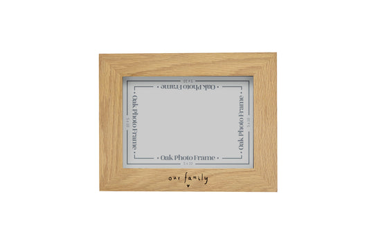8x10 Oak Photo Frame 'Our Family' In Giftbox | Memories | Frame | Home Decor | Special Moments