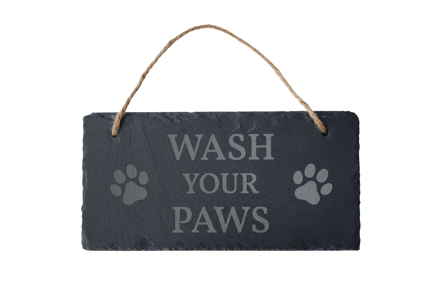 Loft 'Wash Your Paws' Slate Hanging Sign