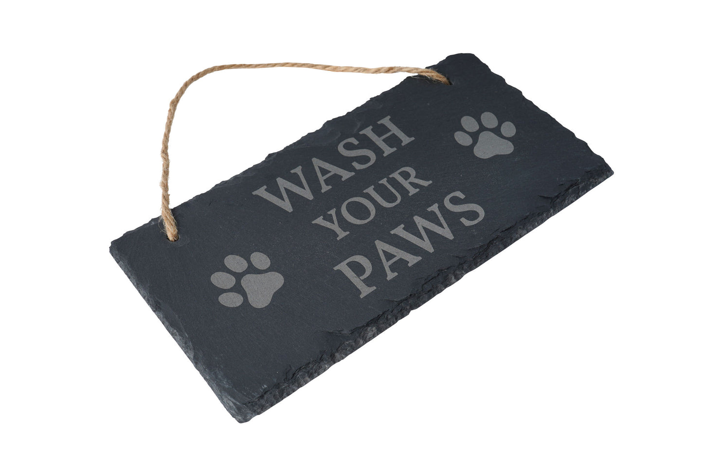 Loft 'Wash Your Paws' Slate Hanging Sign