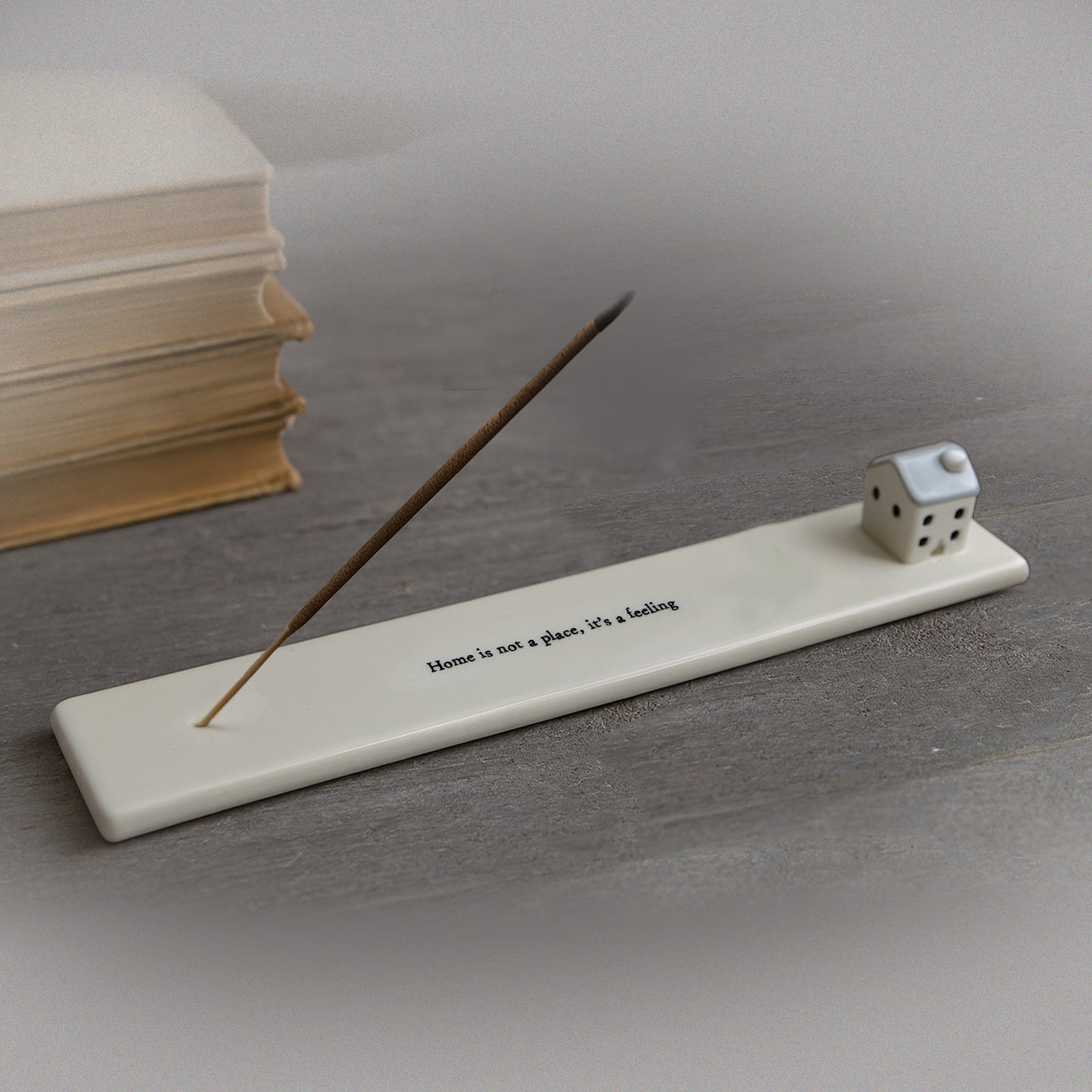 Send With Love Ceramic House Incense Holder In Gift Box | Homeware | Home Decor
