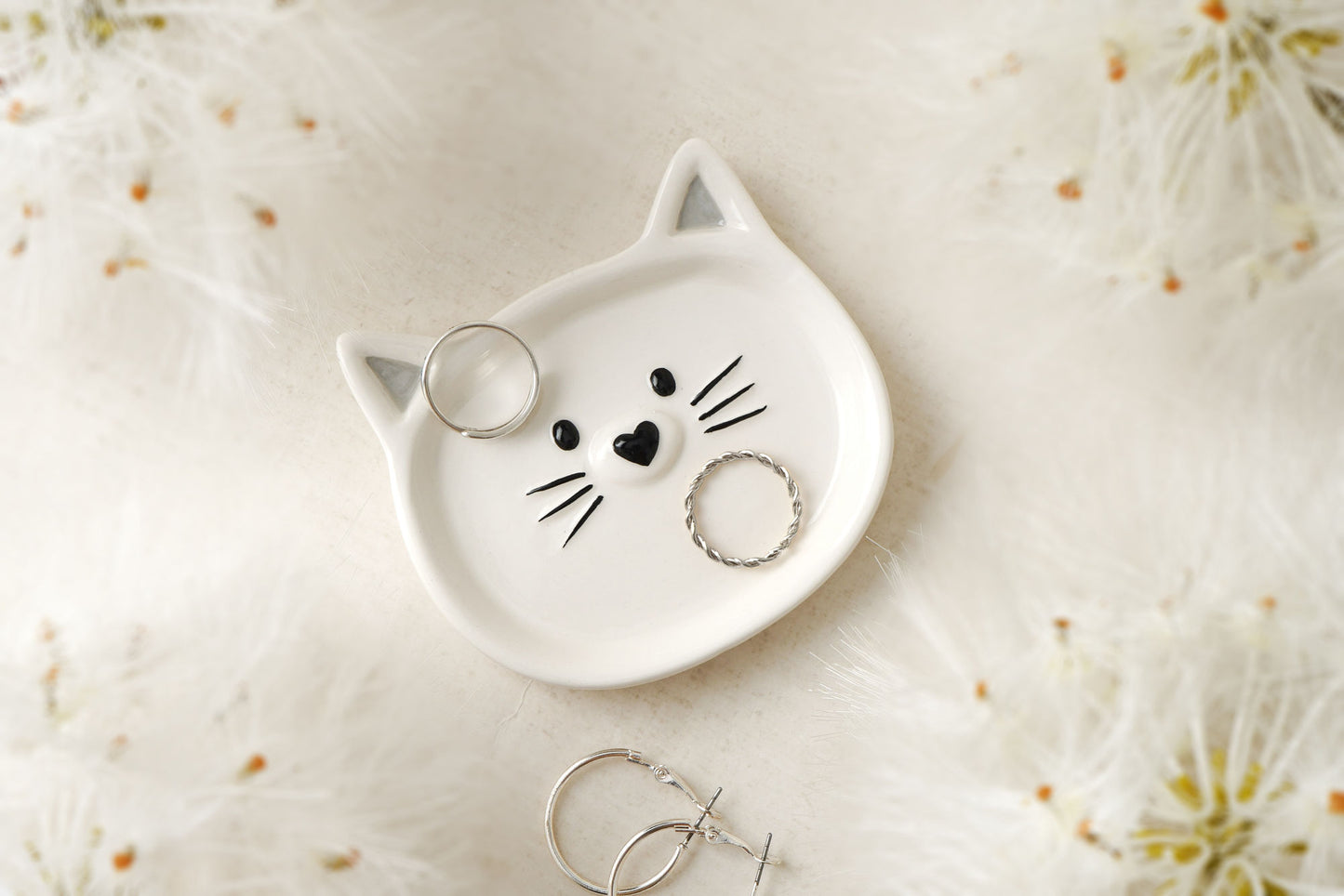 Send With Love Cat Ring Dish In Gift Box | Jewellery Organiser | Gift For Her and Home