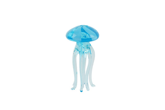 Glass Jellyfish In Gift Box • Decoration • Ornament • Collectable • Gift For Home • Home Decor
