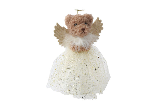 Little Bear Co. Gold Teddy Bear Tree Topper