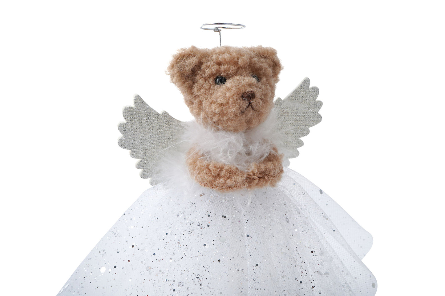 Little Bear Co. Silver Teddy Bear Tree Topper