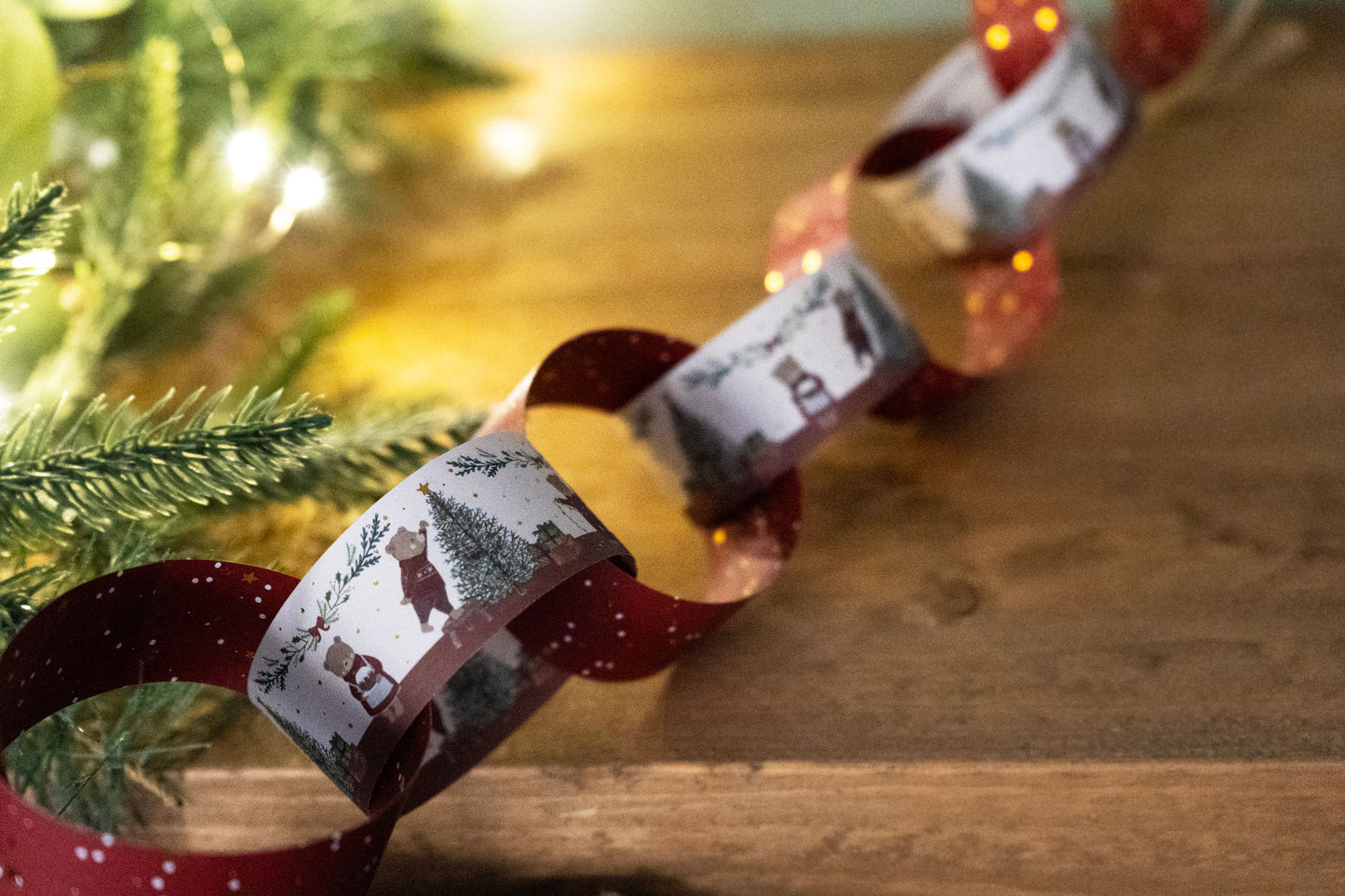 Little Bear Co. 'Holly Jolly...' Paper Chains