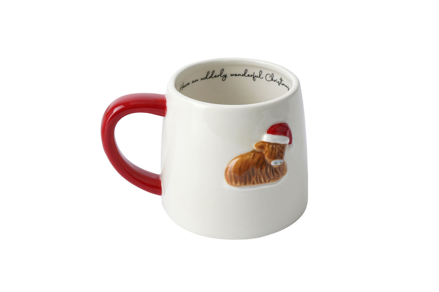 Bramble Farm Highland Cow Design Stoneware Mug | Gift Boxed | Artisan Coffee & Tea Cup | Rustic Farmhouse Design | Ideal Gift
