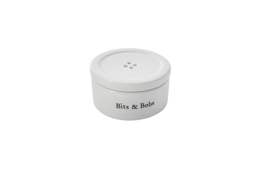 Send With Love 'Bits and Bobs' Button Trinket Pot | Gift Boxed