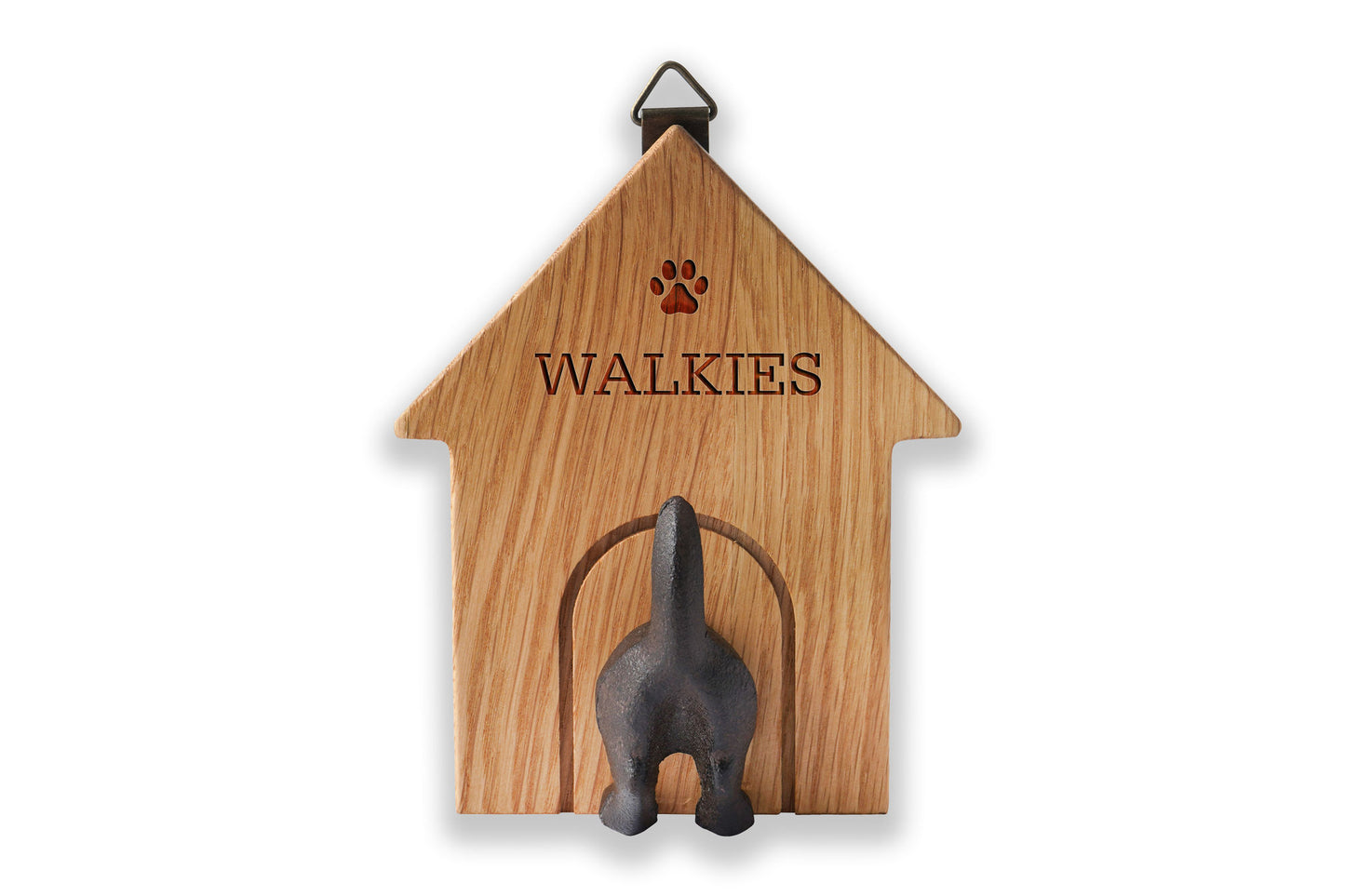 'Walkies' Oak Dog Hook