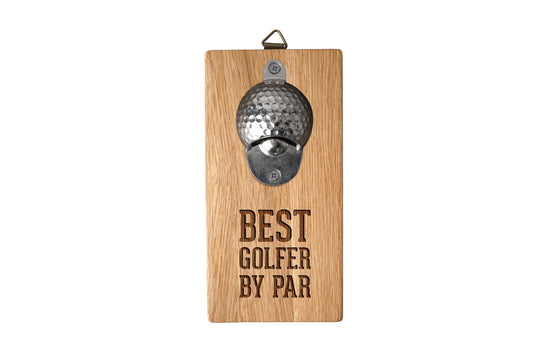 'Best Golfer' Wall Mounted Golf Ball Bottle Opener