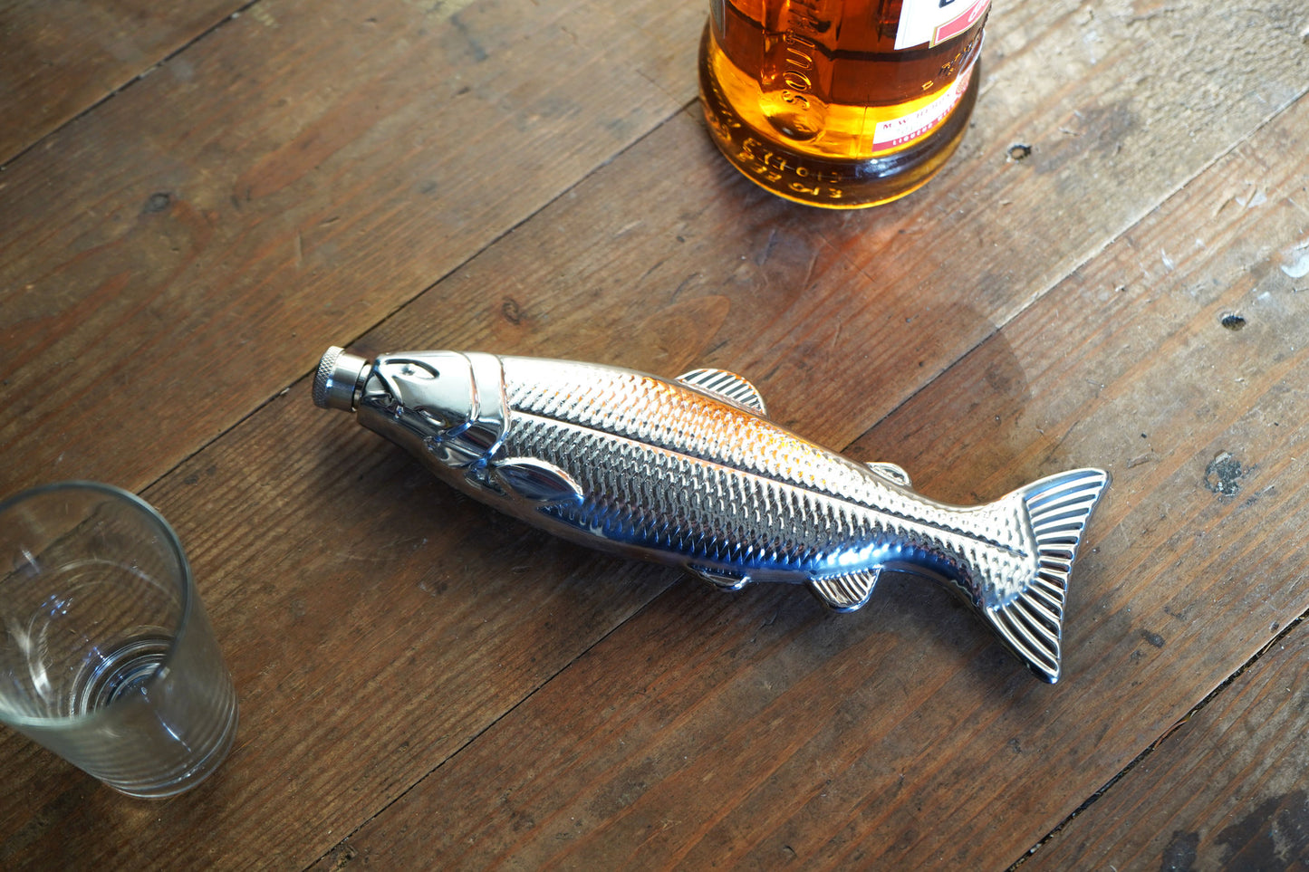 Great Plains Fish Hip Flask In Gift Box | Fishing Gift | Father's Day | Birthday | Novelty