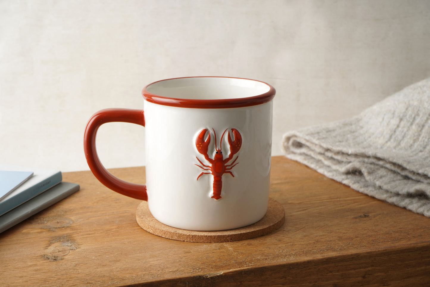 Coastal Living Lobster Stoneware Mug In Gift Box | Homeware | Kitchenware | Novelty Mug | Nautical