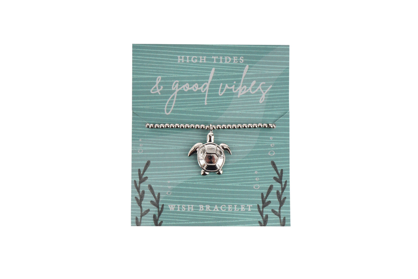 Coastal Living 'High Tides & Good Vibes' Wish Bracelet | Jewellery | Nautical | Seaside | Fashion Accessory