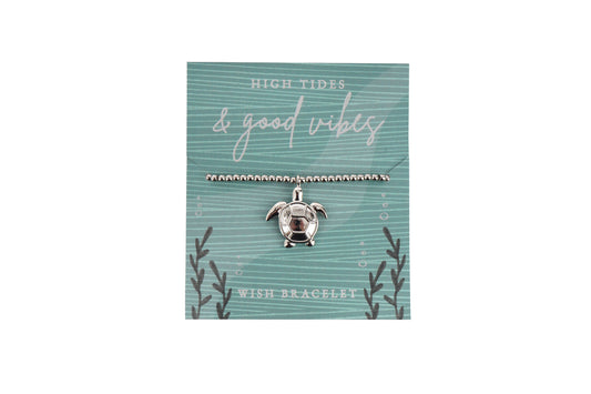 Coastal Living 'High Tides & Good Vibes' Wish Bracelet | Jewellery | Nautical | Seaside | Fashion Accessory