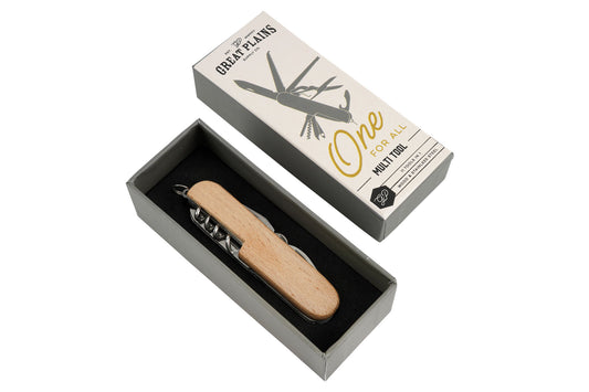 Great Plains Wooden Multi Tool In Gift Box | Camping | Accessory | Fathers Day | Outdoor Accessory