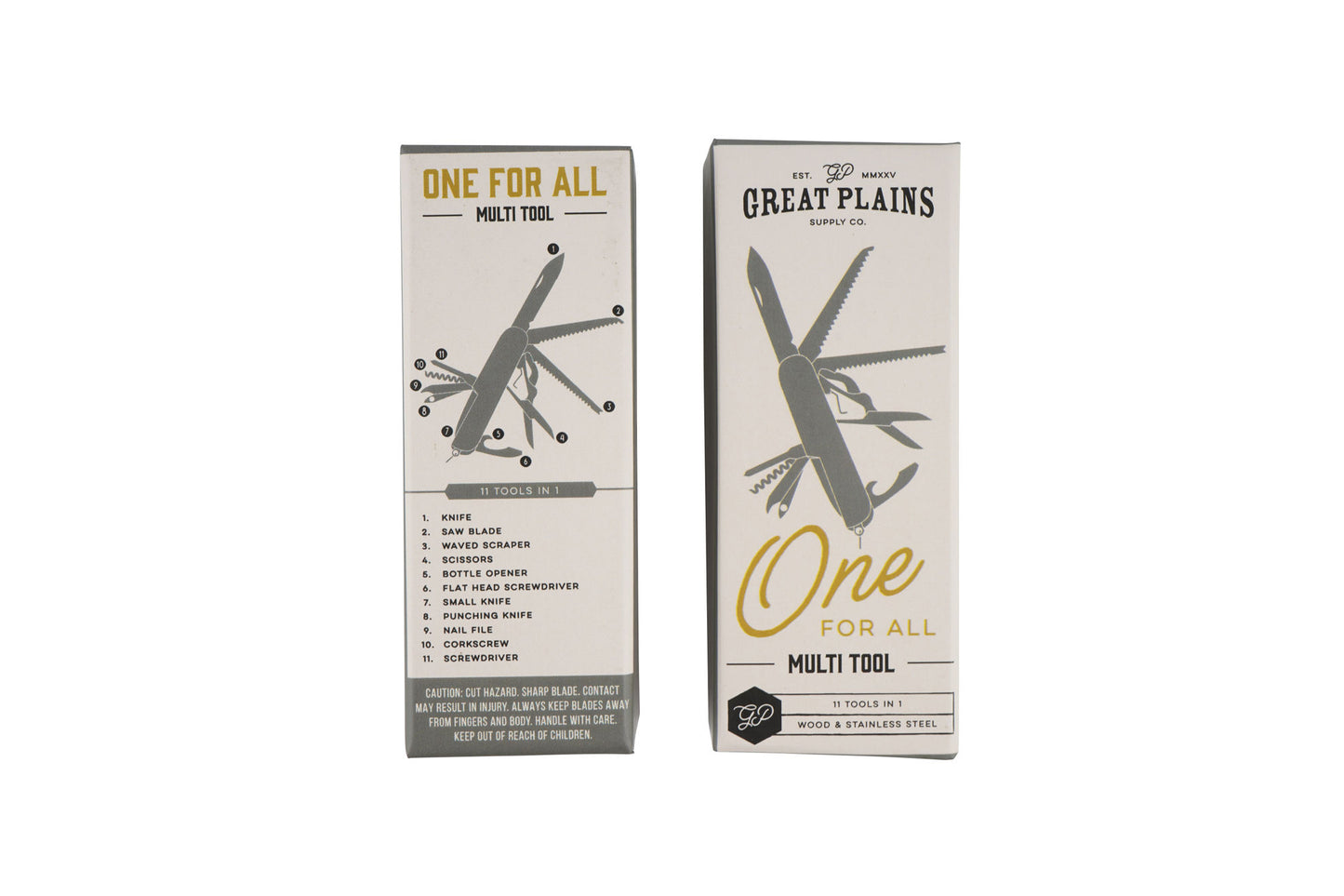 Great Plains Wooden Multi Tool In Gift Box | Camping | Accessory | Fathers Day | Outdoor Accessory