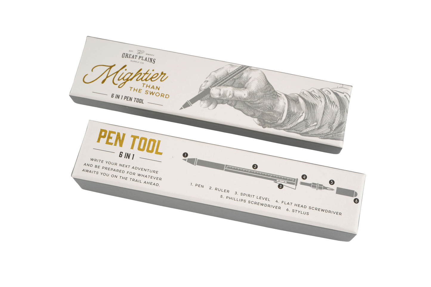 Great Plains 6 In 1 Pen Tool In Gift Box | Father Day | Novelty Pen | Pen Tool