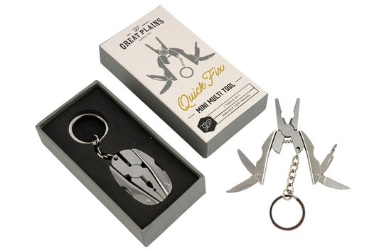 Great Plains 7 In 1 Mini Multi Tool In Gift Box | Travel | Camping | Adventure | Portable