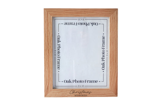 'Christmas Memories' 8x10 Oak Photo Frame