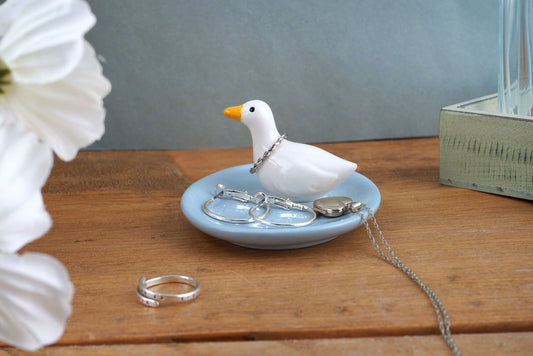 Bramble Farm Duck Ring Holder Trinket Dish | In Gift Box | Jewellery Holder | Farmyard | Homeware | Tabletop