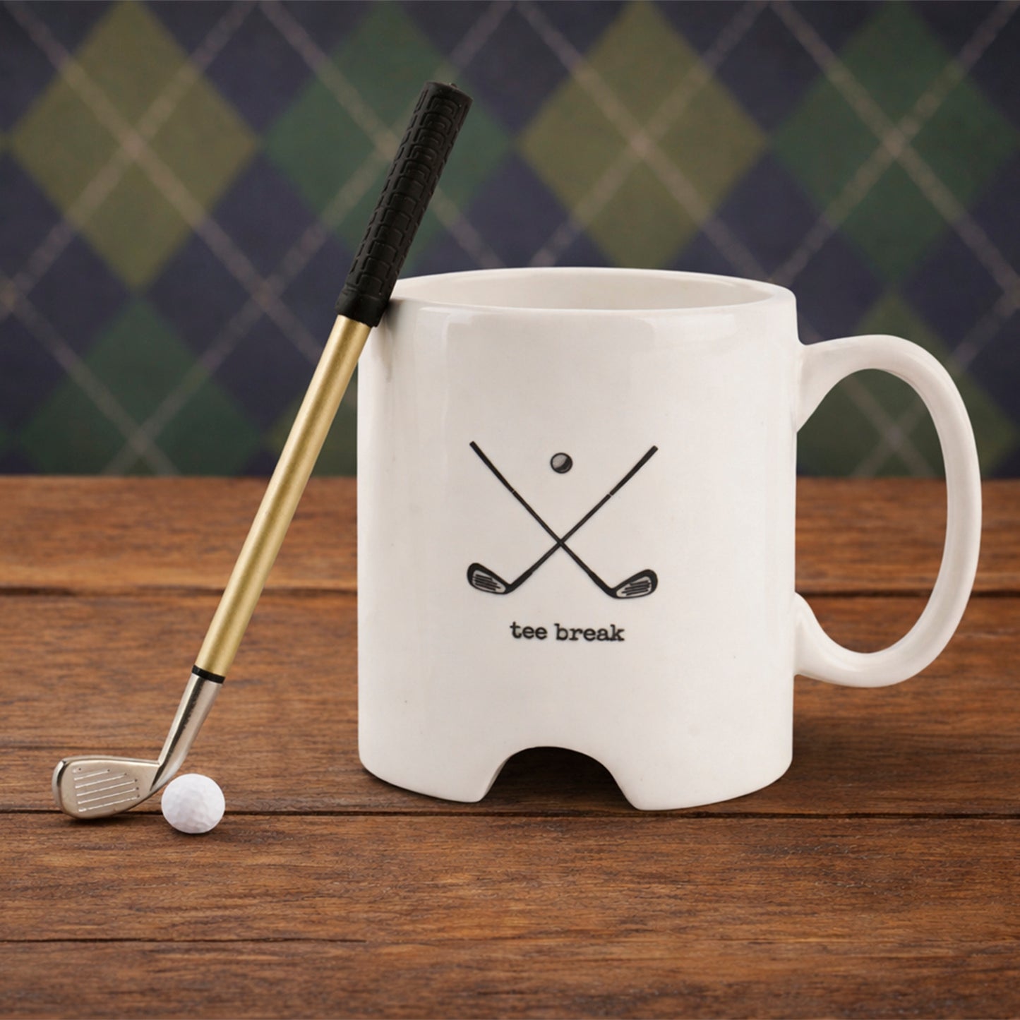 Golf Gift Set | 'Tee Break' Mug, Golf Club Pen & Ball