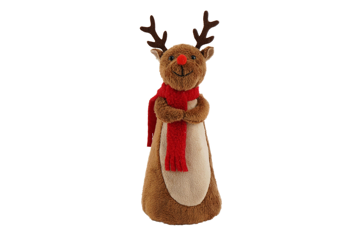 Christmas Reindeer Tree Topper | Festive Plush Decoration