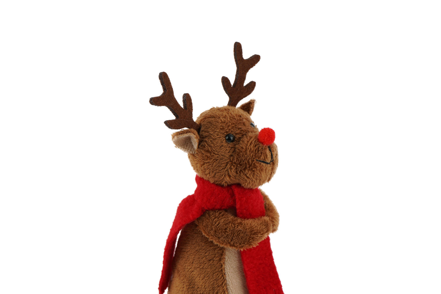 Christmas Reindeer Tree Topper | Festive Plush Decoration