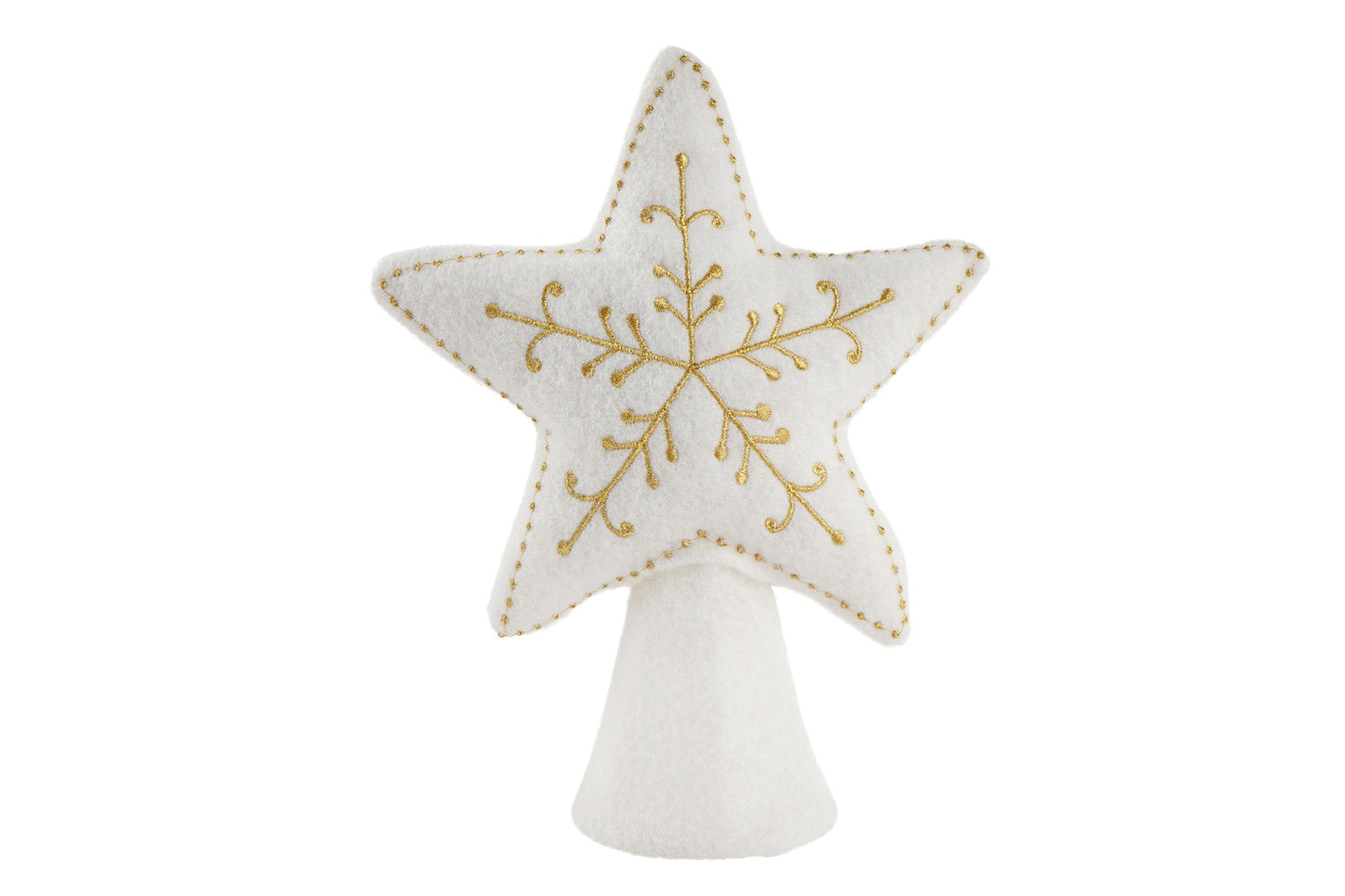 Christmas Felt Gold Star Tree Topper | Festive Decor | Christmas Decoration | Seasonal