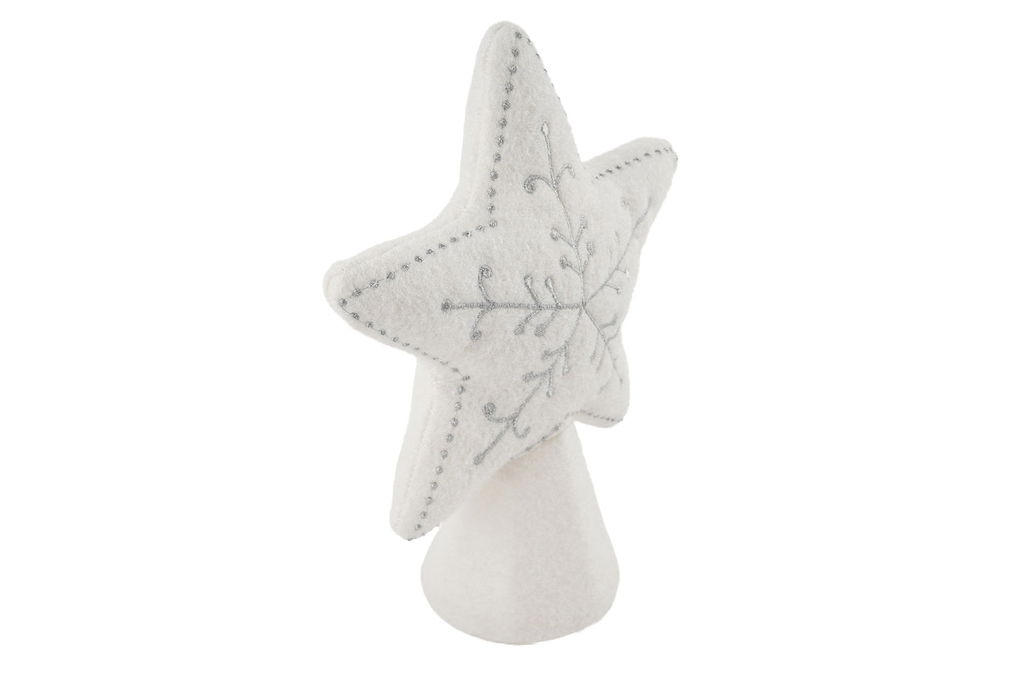 Christmas Felt Silver Star Tree Topper  | Festive Decor | Christmas Decoration | Seasonal