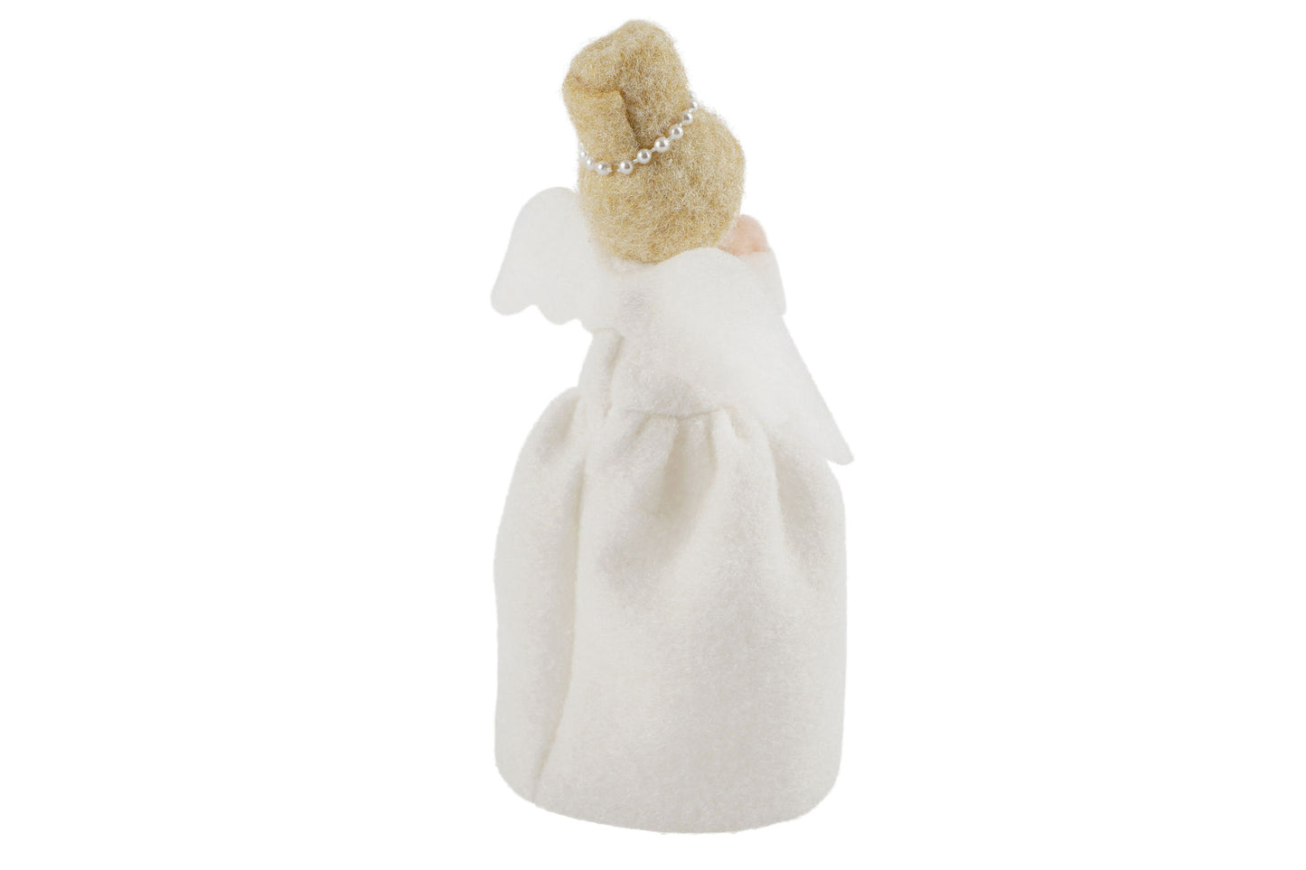 Handmade Felt Angel Christmas Tree Topper | Blonde Hair