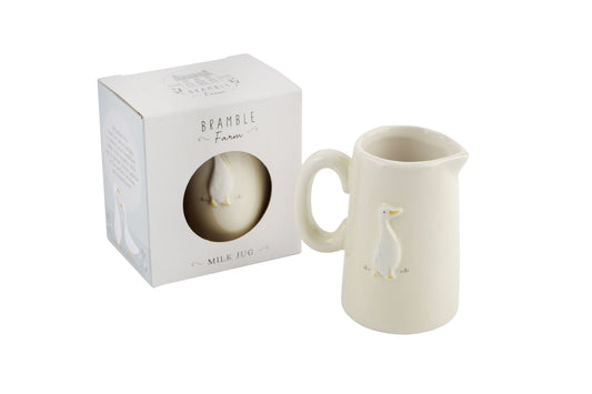 Bramble Farm Duck Milk Jug With Gift Box | Bramble Farm Collection | Kitchenware | Tableware | Ceramic Jug
