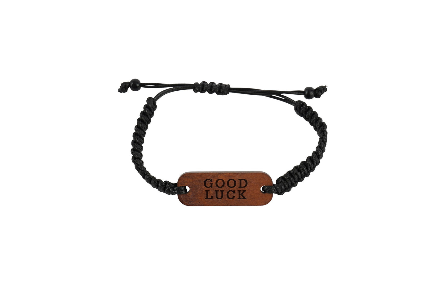 Black Bracelet 'Good Luck' | Fashion Accessory | Jewellery