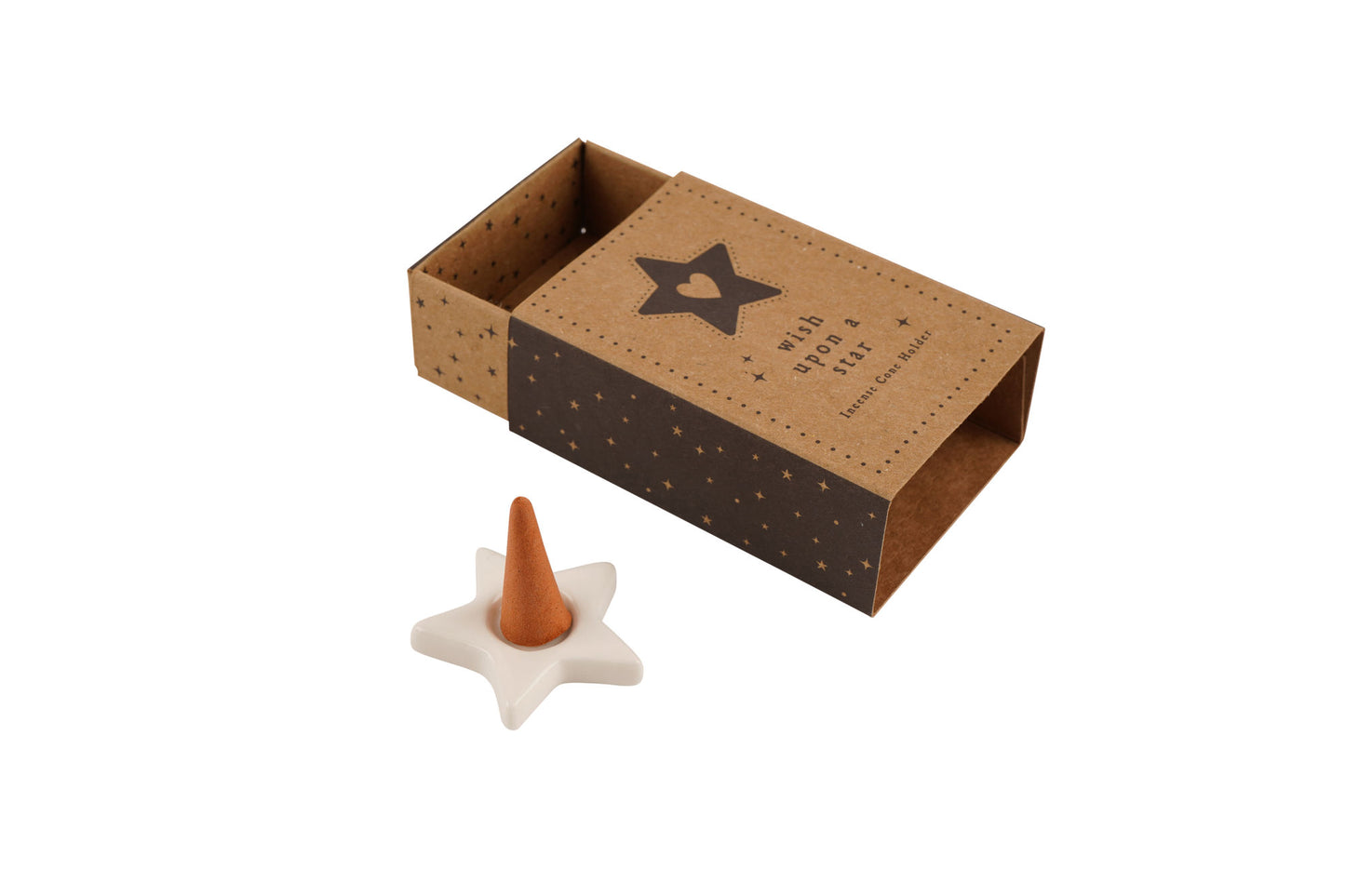 Send With Love Star Incense Cone Holder | In Gift Box | Festive | Home Decor