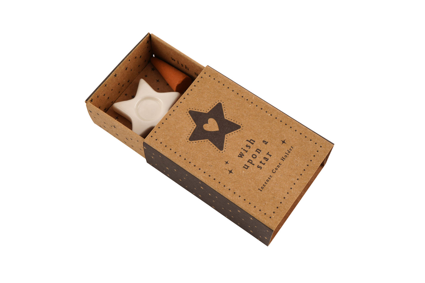 Send With Love Star Incense Cone Holder | In Gift Box | Festive | Home Decor