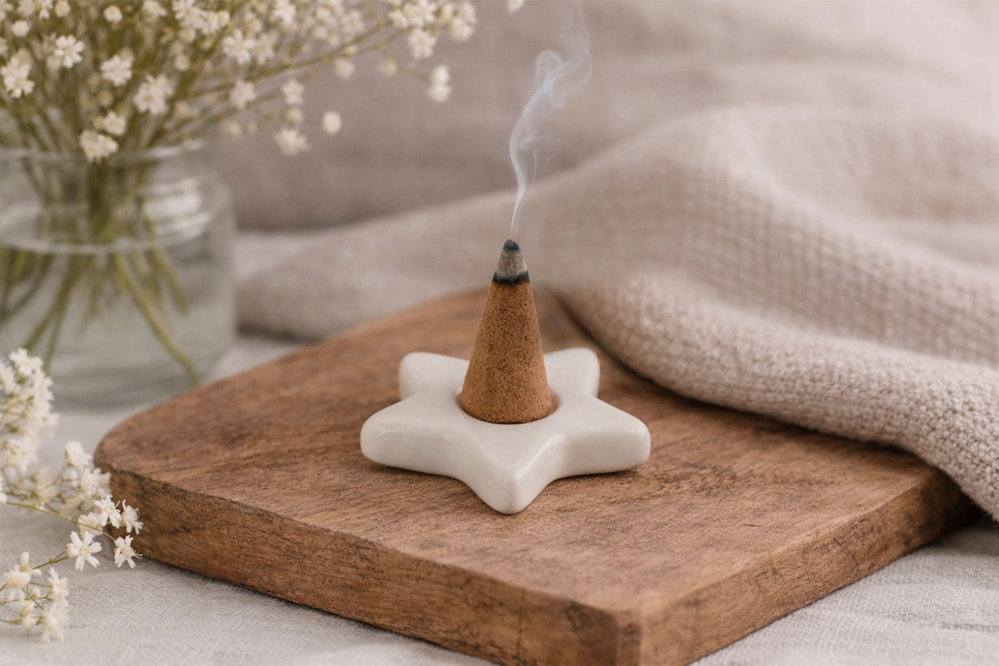 Send With Love Star Incense Cone Holder | In Gift Box | Festive | Home Decor