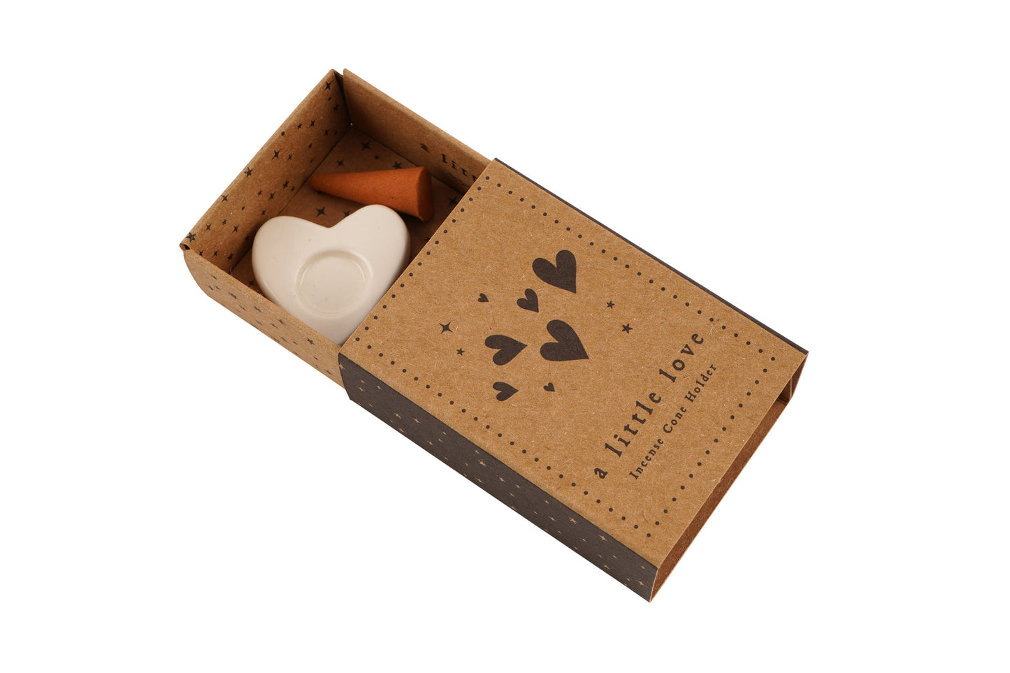 Send With Love Heart Incense Cone Holder | In Gift Box | Festive | Home Decor
