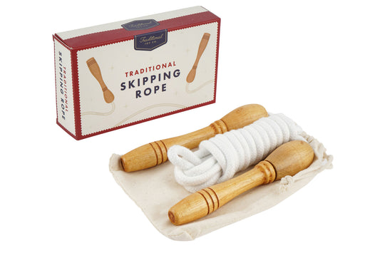 Traditional Toy Co. Wooden Skipping Rope | Gift Boxed | Outside Play | Exercise