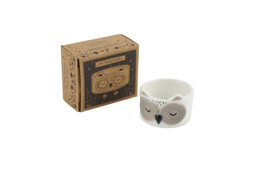Send With Love Owl Tealight Holder | In Gift Box | Home Decor | Homeware