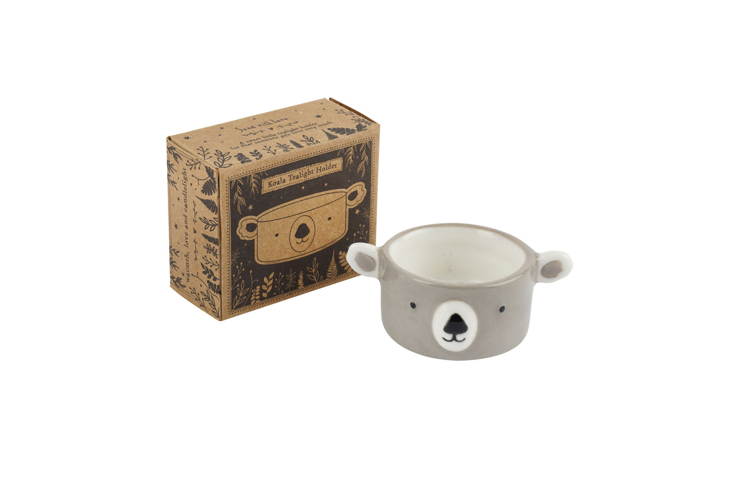 Send With Love Koala Tealight Holder | In Gift Box | Home Decor | Homeware