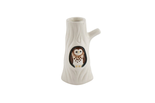 Winter Solstice Barn Owl Bud Vase | In Gift Box | Home Decor | Homeware