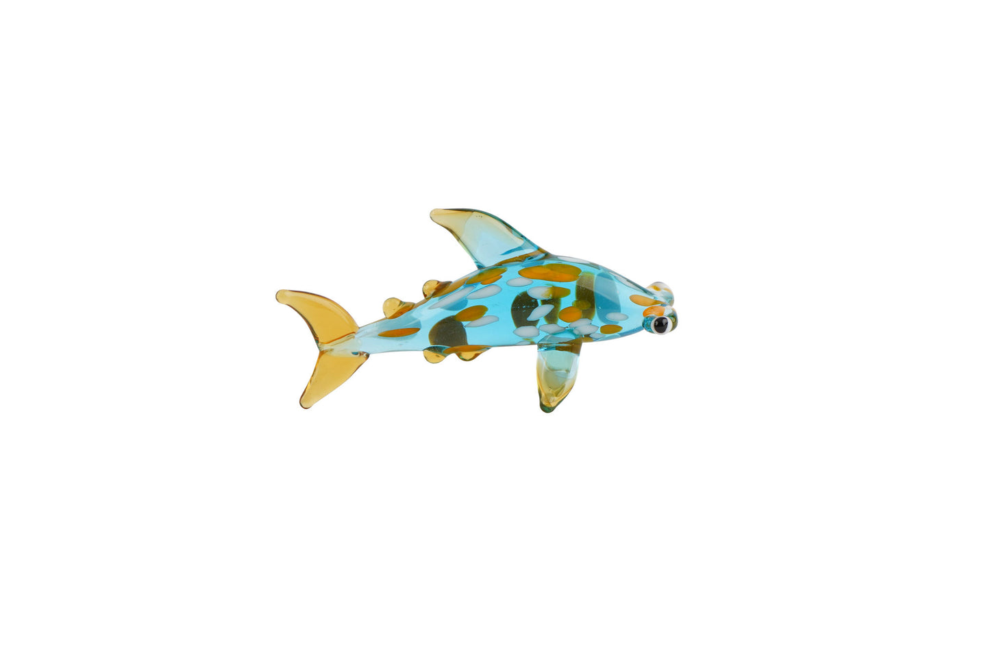 Artisan Glass Hammerhead Shark In Gift Box • Decoration • Ornament • Collectable • Home Decor