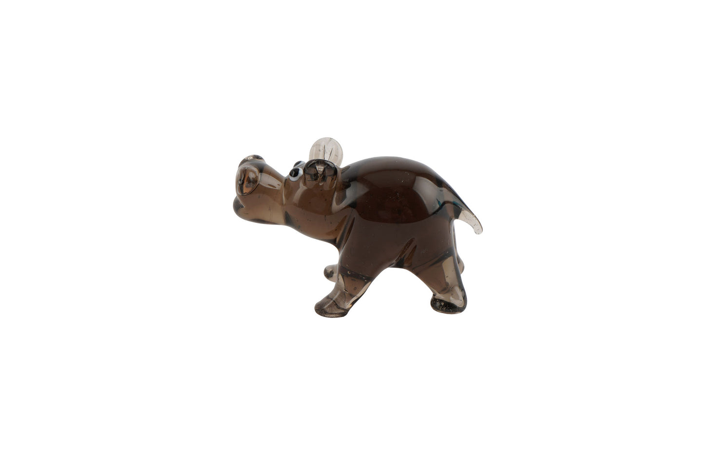 Artisan Glass Hippo In Gift Box • Decoration • Ornament • Collectable • Home Decor
