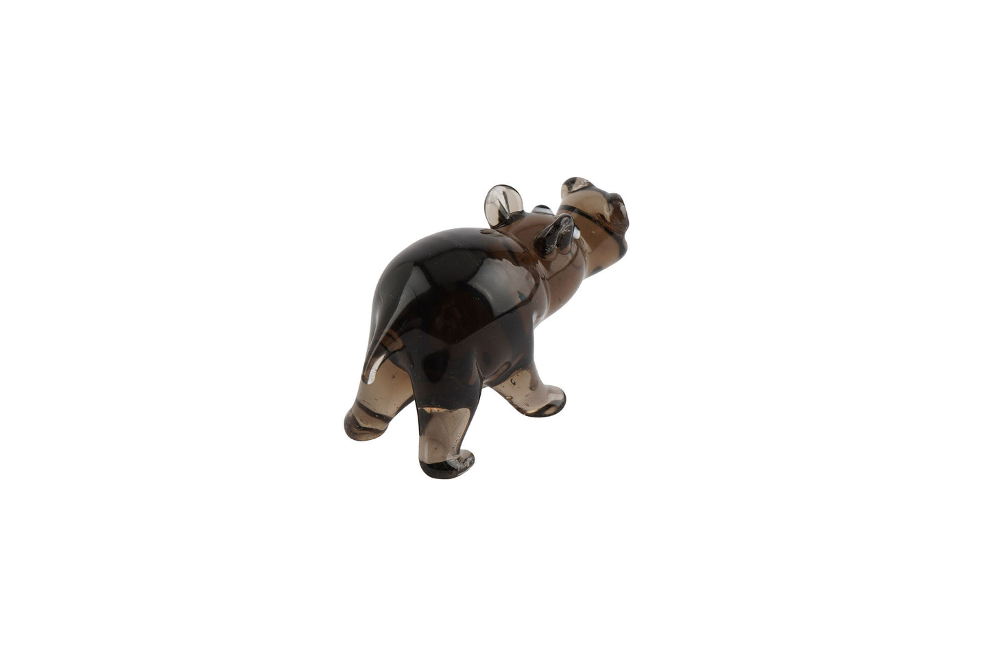Artisan Glass Hippo In Gift Box • Decoration • Ornament • Collectable • Home Decor