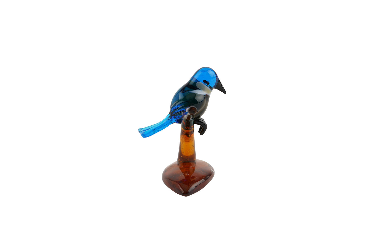 Artisan Glass Kingfisher On A Branch In Gift Box • Decoration • Ornament • Collectable • Home Decor