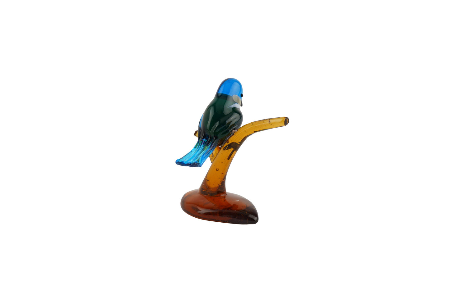 Artisan Glass Kingfisher On A Branch In Gift Box • Decoration • Ornament • Collectable • Home Decor