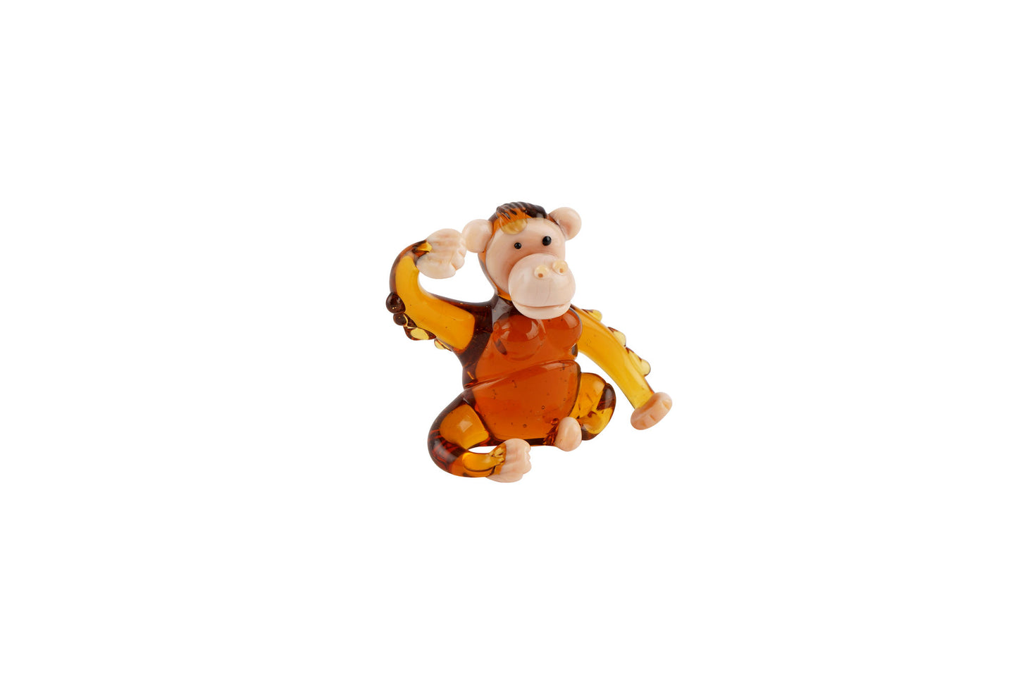 Artisan Glass Orangutan In Gift Box • Decoration • Ornament • Collectable • Home Decor