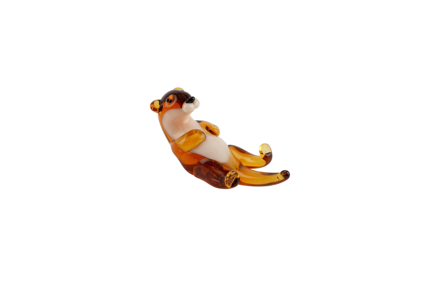 Artisan Glass Otter In Gift Box • Decoration • Ornament • Collectable • Home Decor