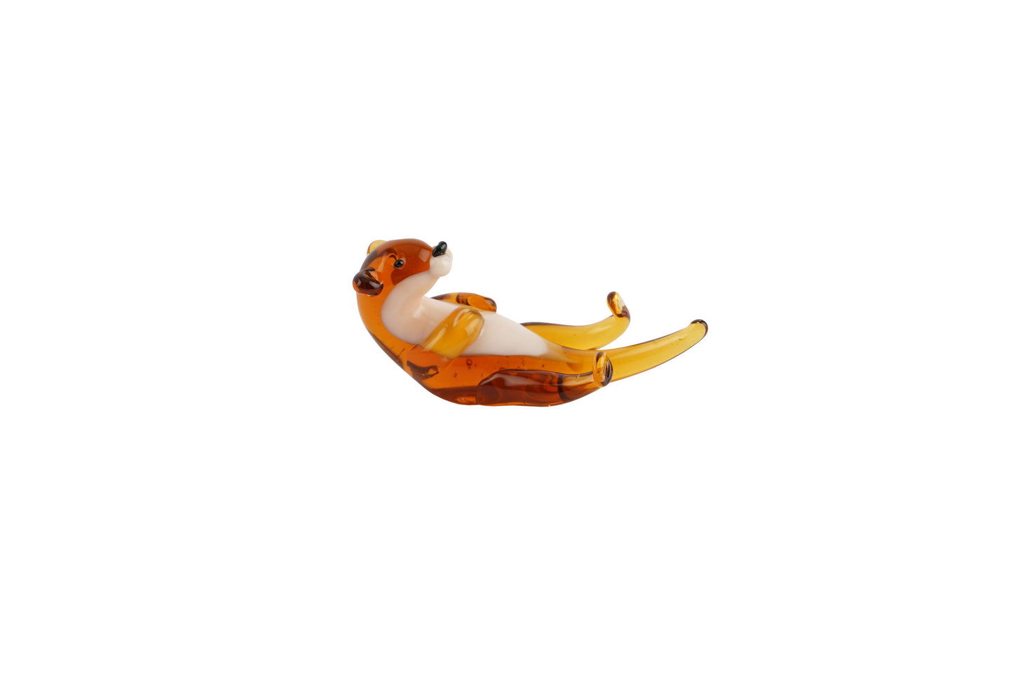 Artisan Glass Otter In Gift Box • Decoration • Ornament • Collectable • Home Decor