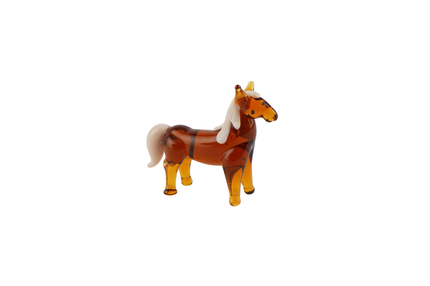 Artisan Glass Shetland Pony In Gift Box • Decoration • Ornament • Collectable • Home Decor