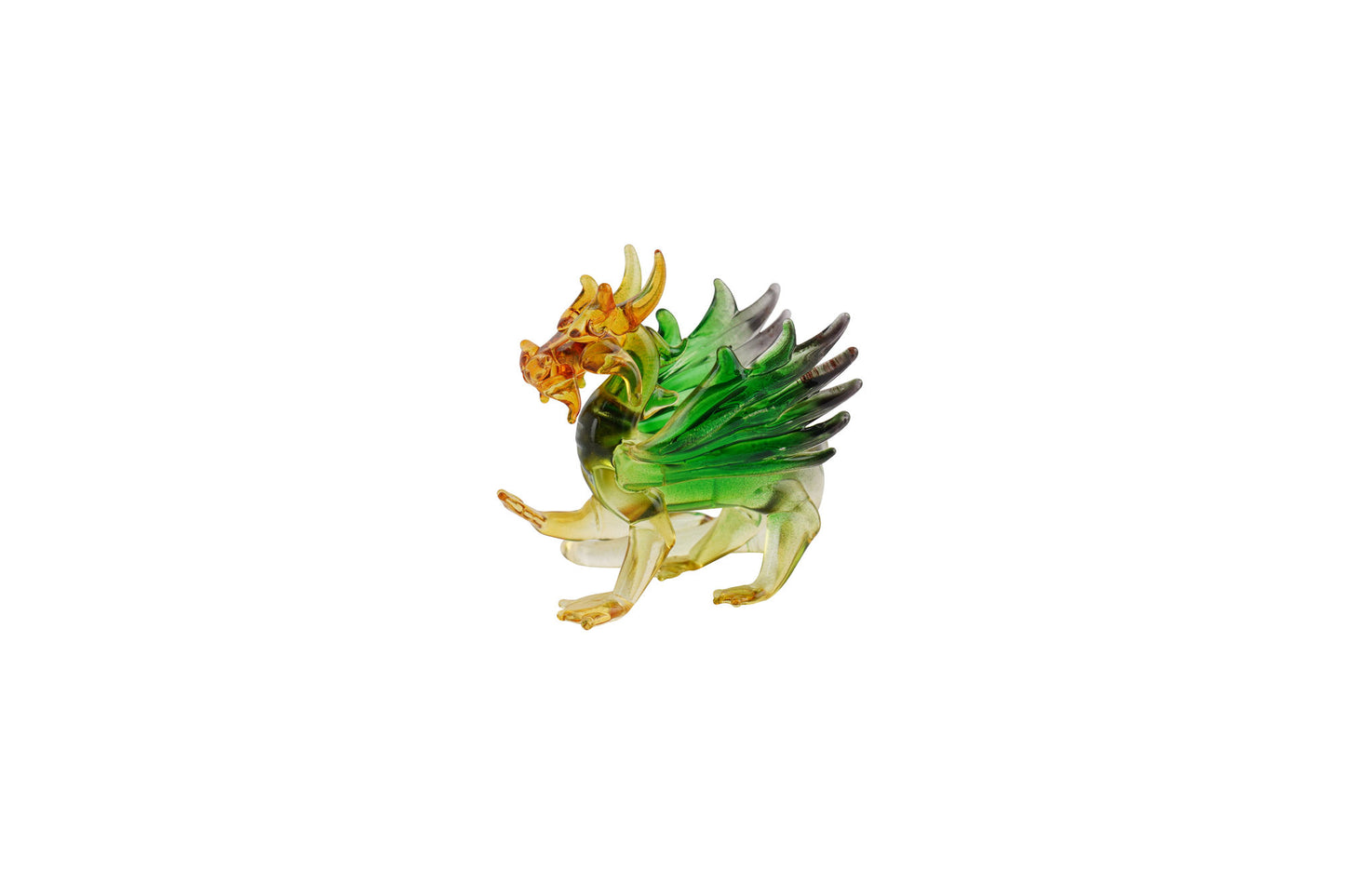 Artisan Glass Small Dragon In Gift Box • Decoration • Ornament • Collectable • Home Decor
